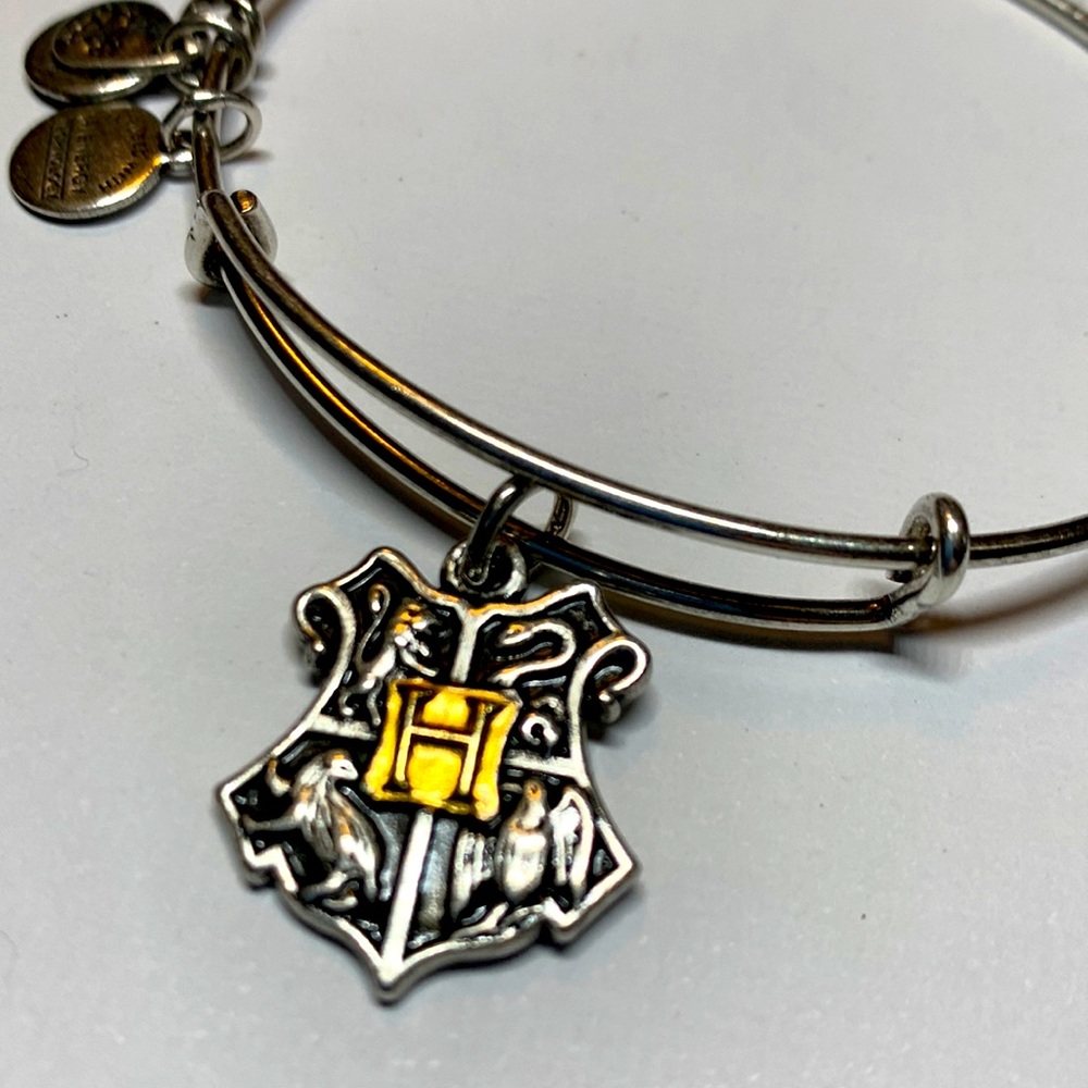 3/$20 Alex and Ani Hogwarts symbol Harry Potter silver bracelet